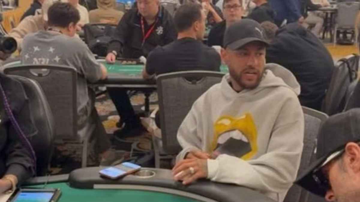 Neymar disputa torneio de pôquer de R$ 51 mil em Las Vegas após eliminação do Brasil