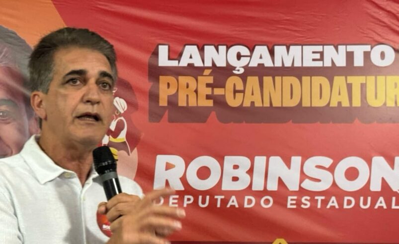 Robinson Almeida lança pré-candidatura à reeleição em plenária neste domingo, em Feira de Santana