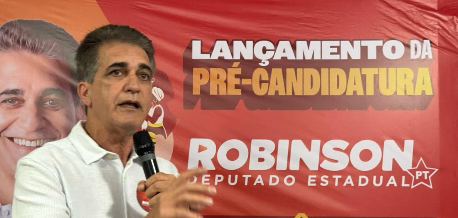 Robinson Almeida lança pré-candidatura à reeleição em plenária neste domingo, em Feira de Santana