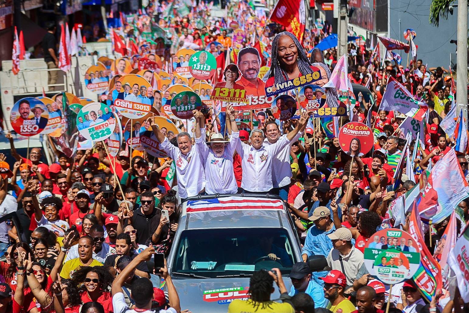 Feira de Santana recebe caminhada de Jerônimo, Rui Costa e Jaques Wagner
