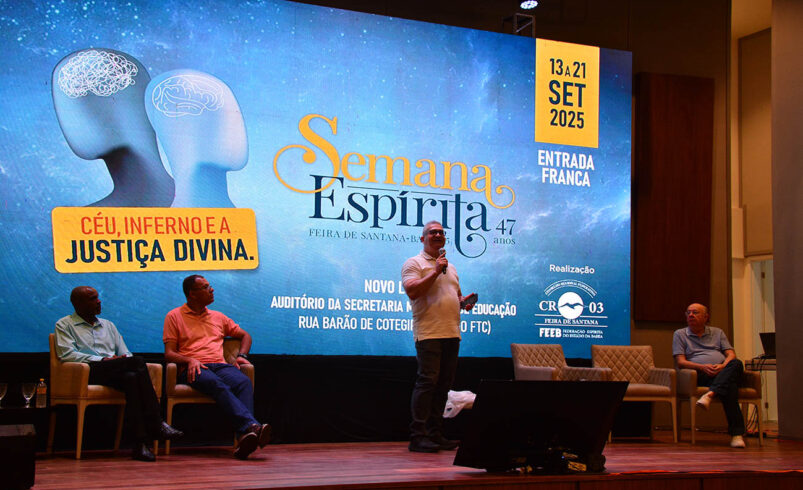 48ª Semana Espírita de Feira de Santana reúne palestras, música, cinema, teatro e literatura