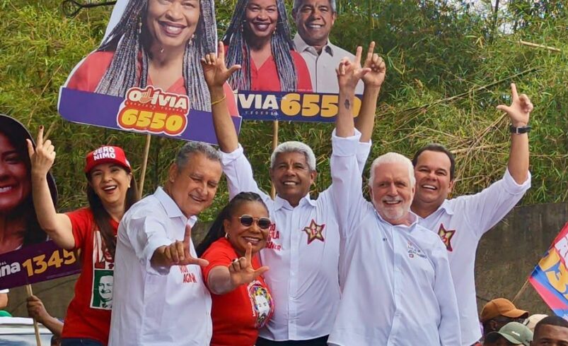 jerônimo reúne aliados em carreata e comanda mobilização política em salvador